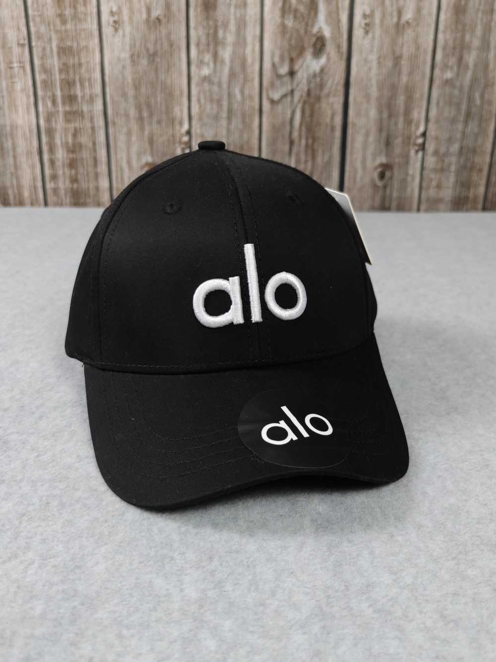 ALO Yoga Black Baseball Cap - Logo Embroidered